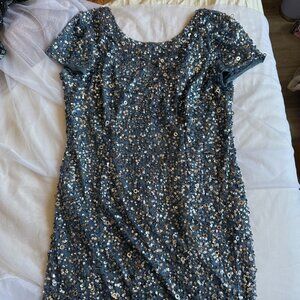 Adrianna Papell Sequin Sheath Dress – Size 14